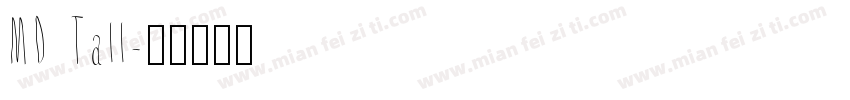 MD Tall字体转换
